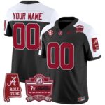 Alabama Crimson Tide Nick Saban 7x Champions Patch Vapor Custom Jersey – All Stitched