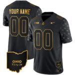 Ohio State Buckeyes 2023 Alternate Gold Custom Jersey – Stitched