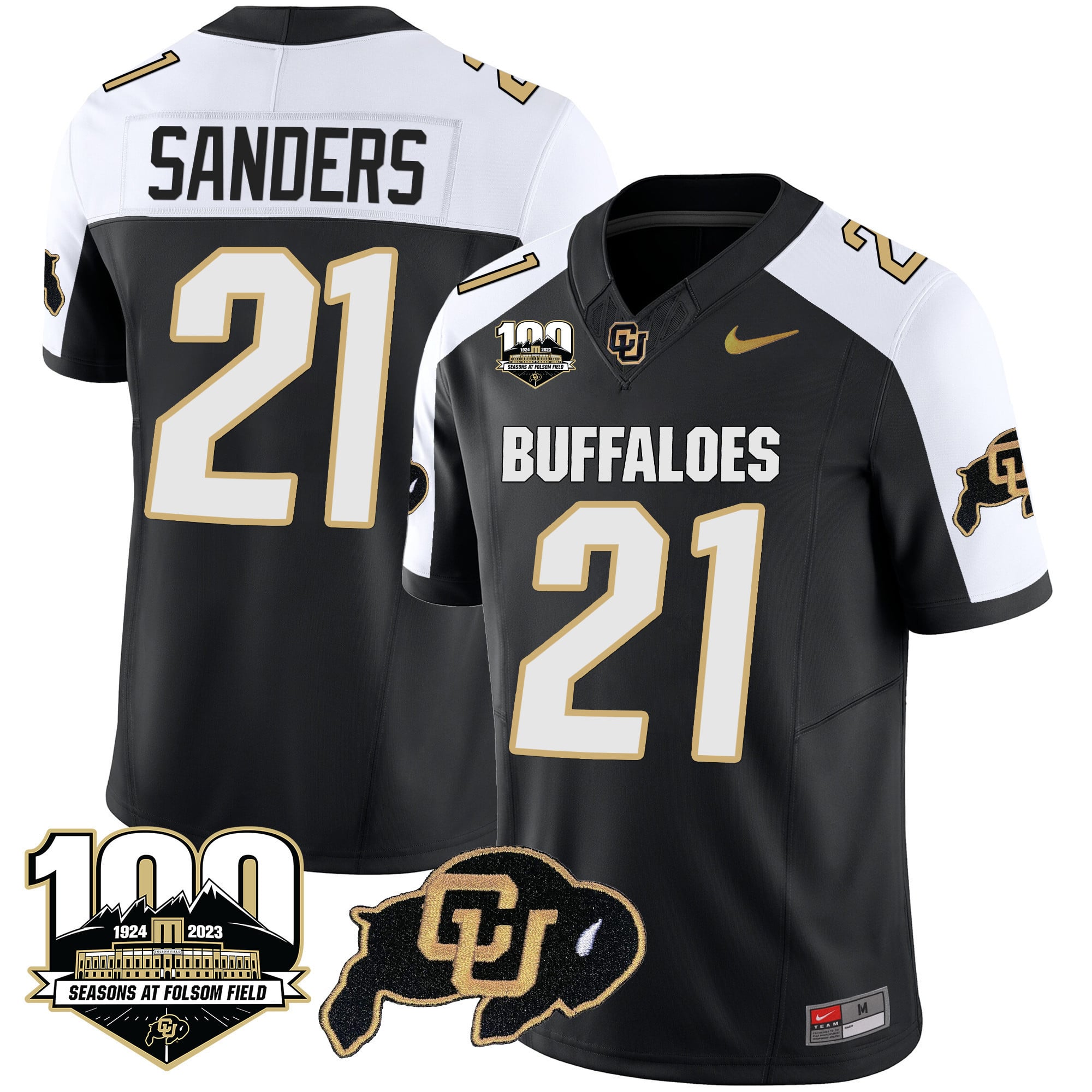 Men’s Colorado Buffaloes 100 Seasons Patch Vapor Limited Jersey – All Stitched