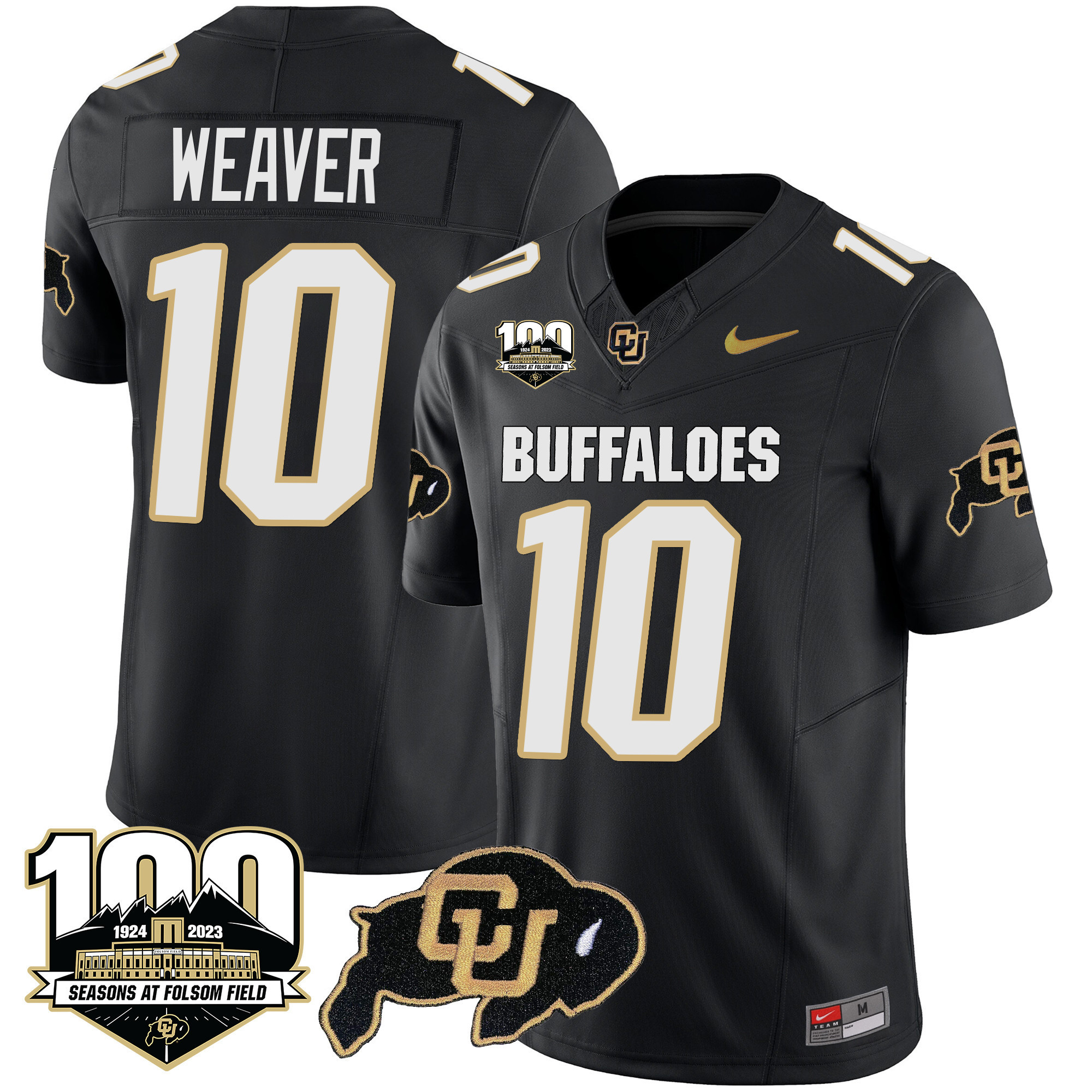 Men’s Colorado Buffaloes 100 Seasons Patch Vapor Limited Jersey – All Stitched