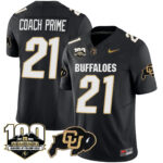 Men’s Colorado Buffaloes 100 Seasons Patch Vapor Limited Jersey – All Stitched