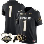Men’s Colorado Buffaloes 100 Seasons Patch Vapor Limited Jersey – All Stitched