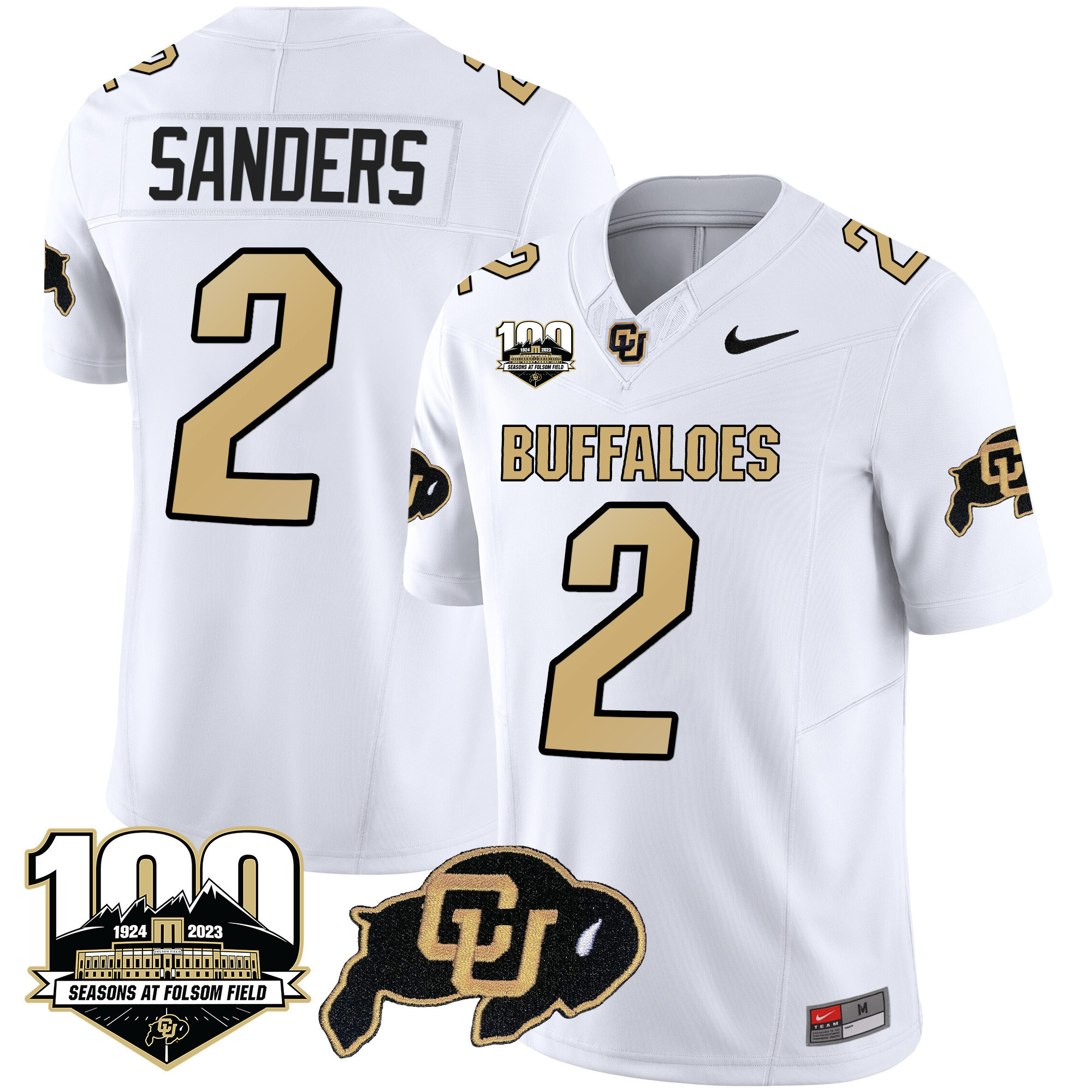 Men’s Colorado Buffaloes 100 Seasons Patch Vapor Limited Jersey – All Stitched