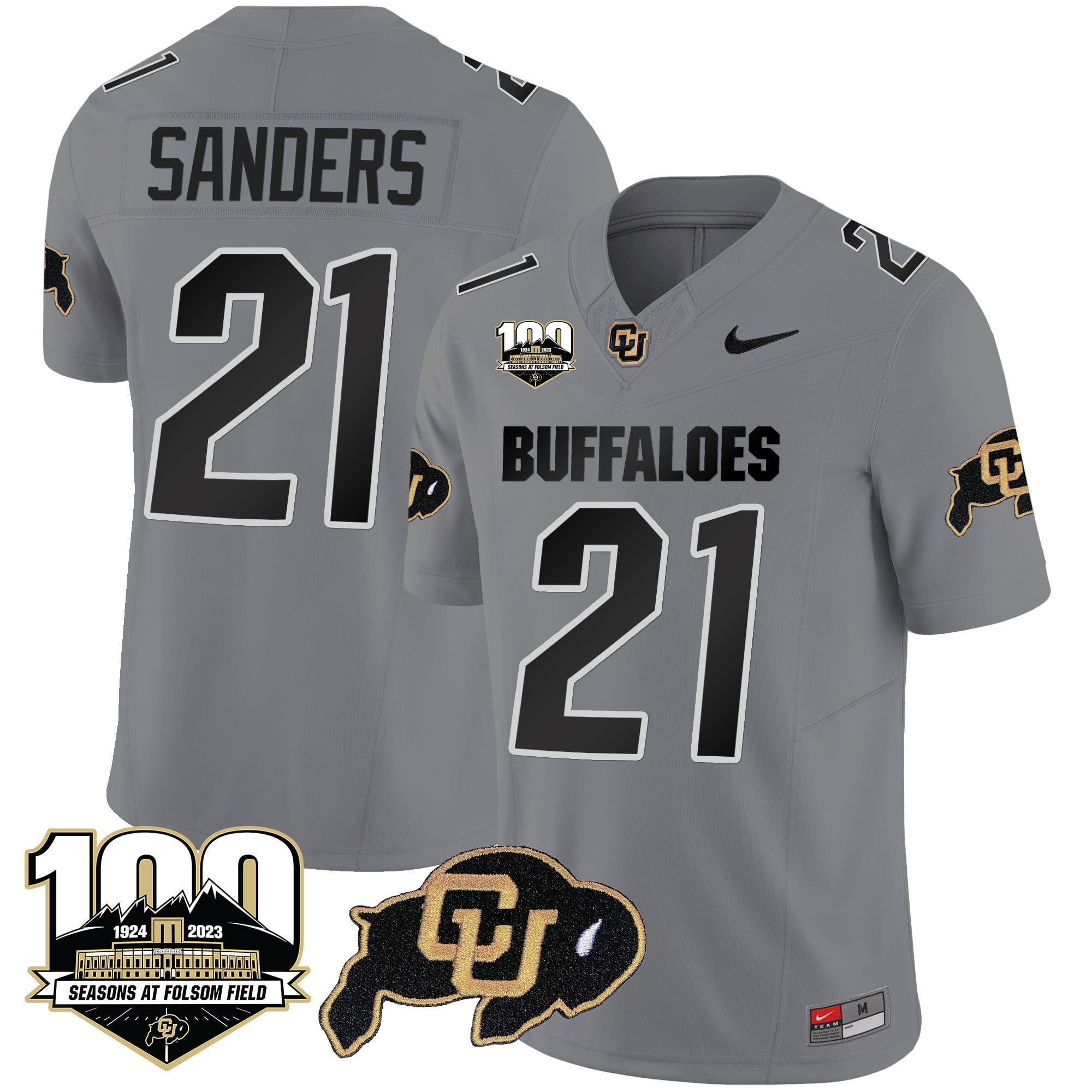Men’s Colorado Buffaloes 100 Seasons Patch Vapor Limited Jersey – All Stitched