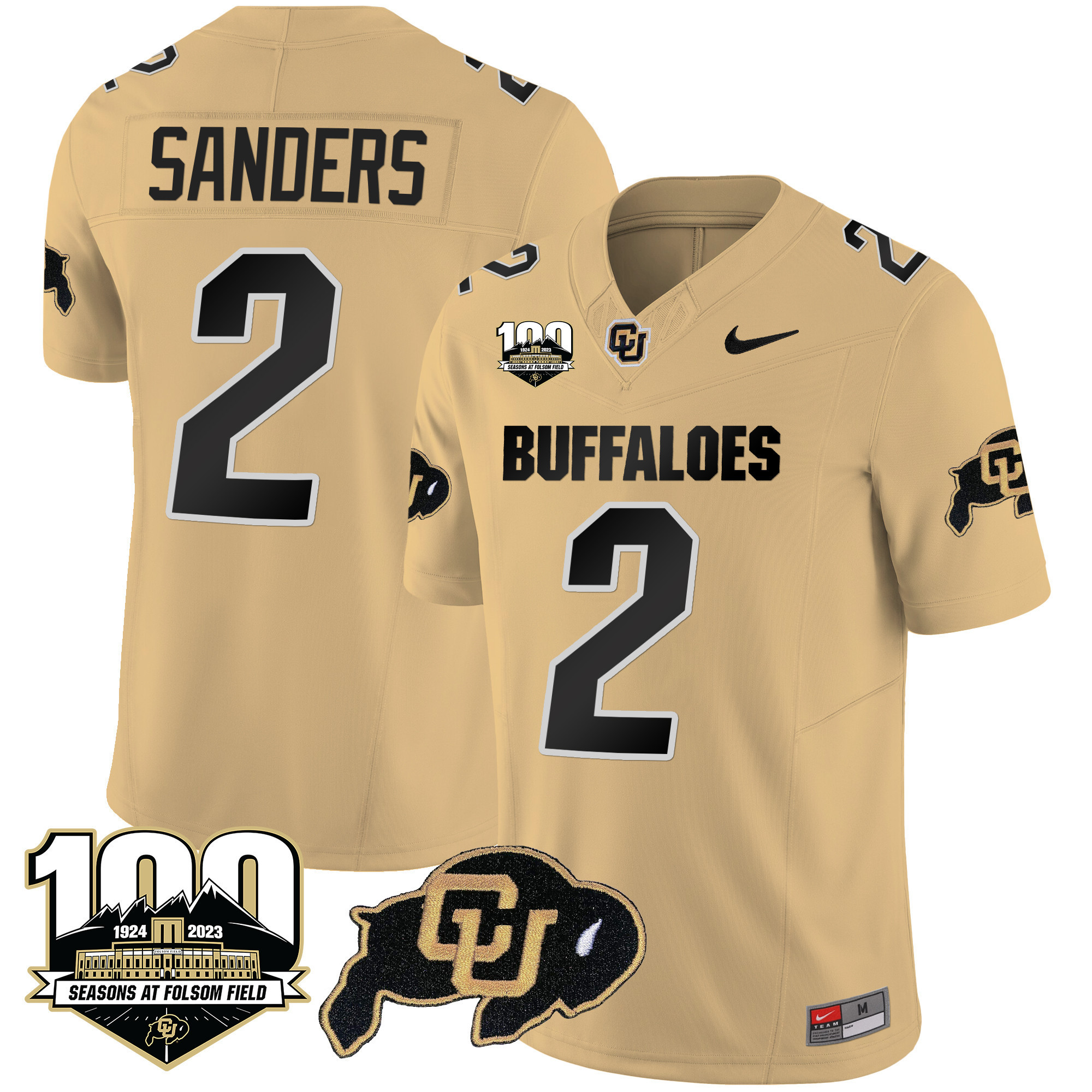 Men’s Colorado Buffaloes 100 Seasons Patch Vapor Limited Jersey – All Stitched