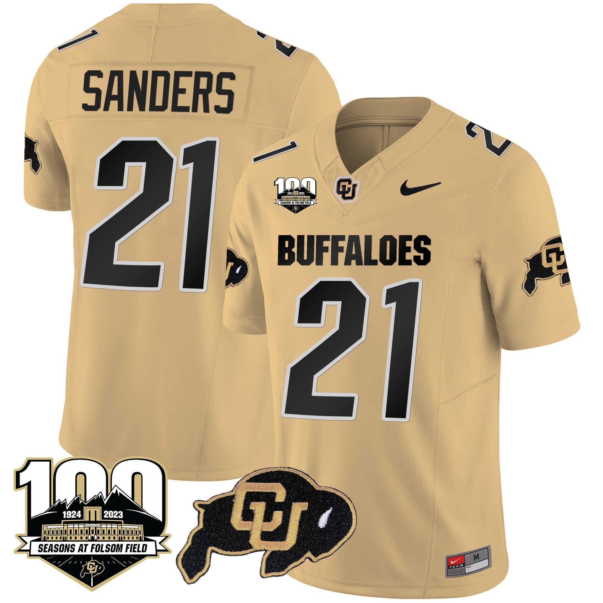 Men’s Colorado Buffaloes 100 Seasons Patch Vapor Limited Jersey – All Stitched