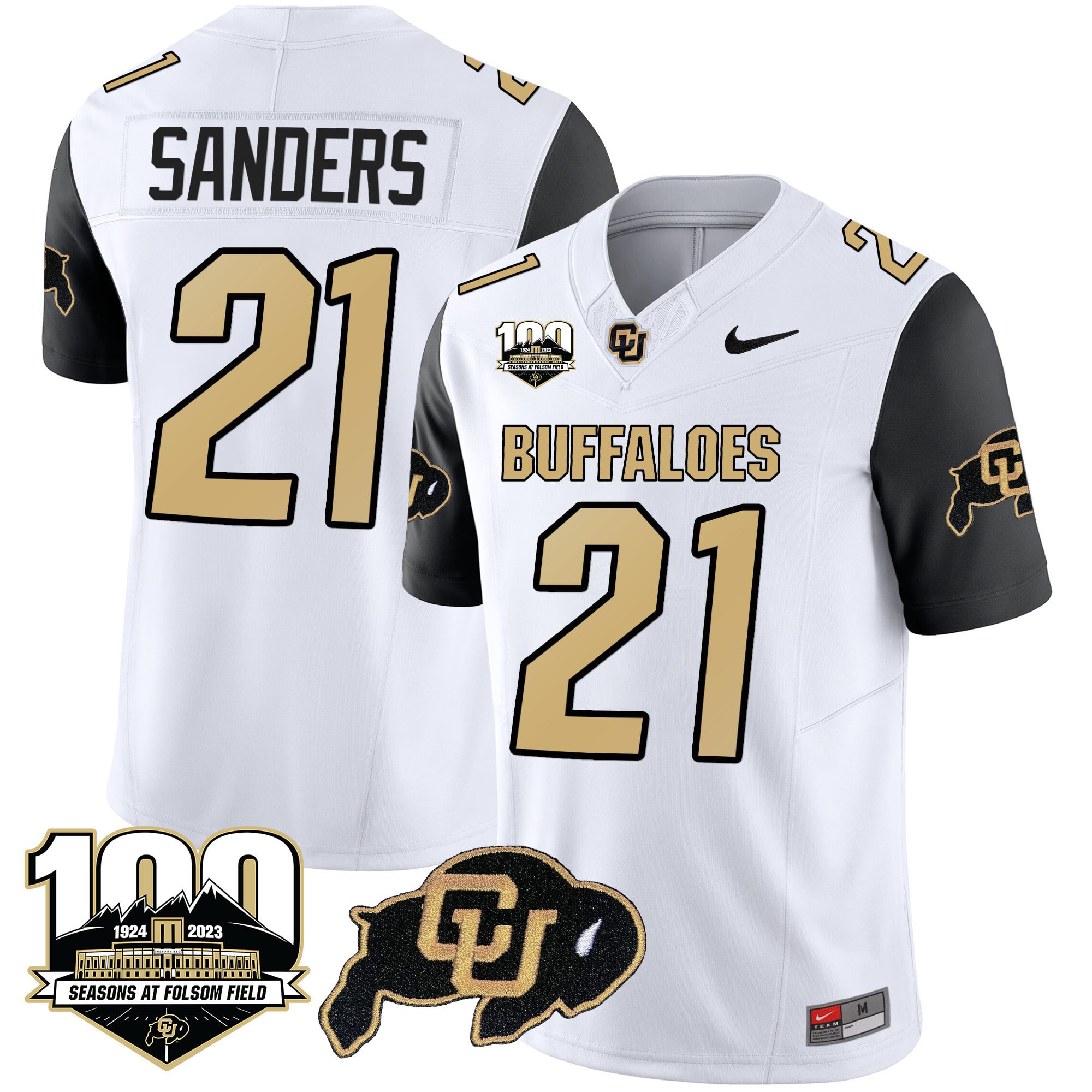 Men’s Colorado Buffaloes 100 Seasons Patch Vapor Limited Jersey – All Stitched