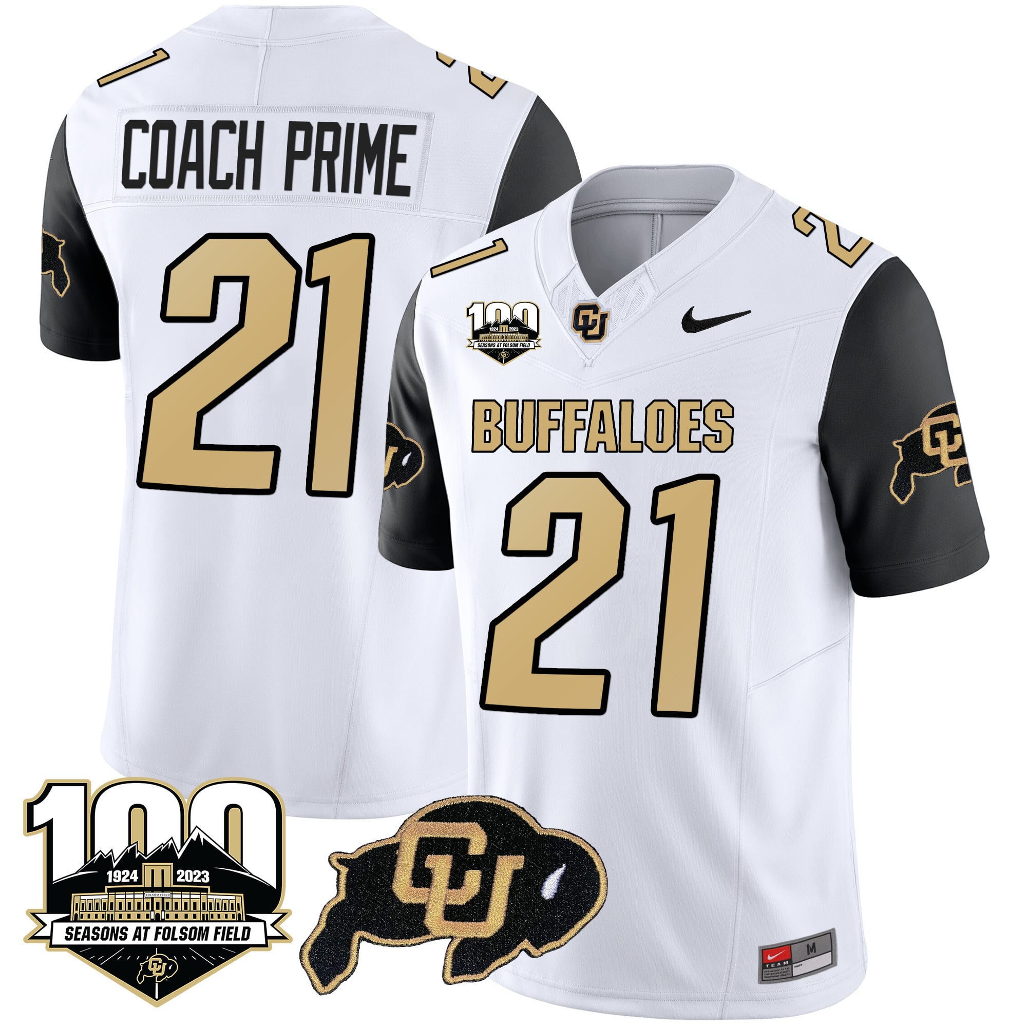 Men’s Colorado Buffaloes 100 Seasons Patch Vapor Limited Jersey – All Stitched