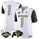Men’s Colorado Buffaloes 100 Seasons Patch Vapor Limited Jersey – All Stitched