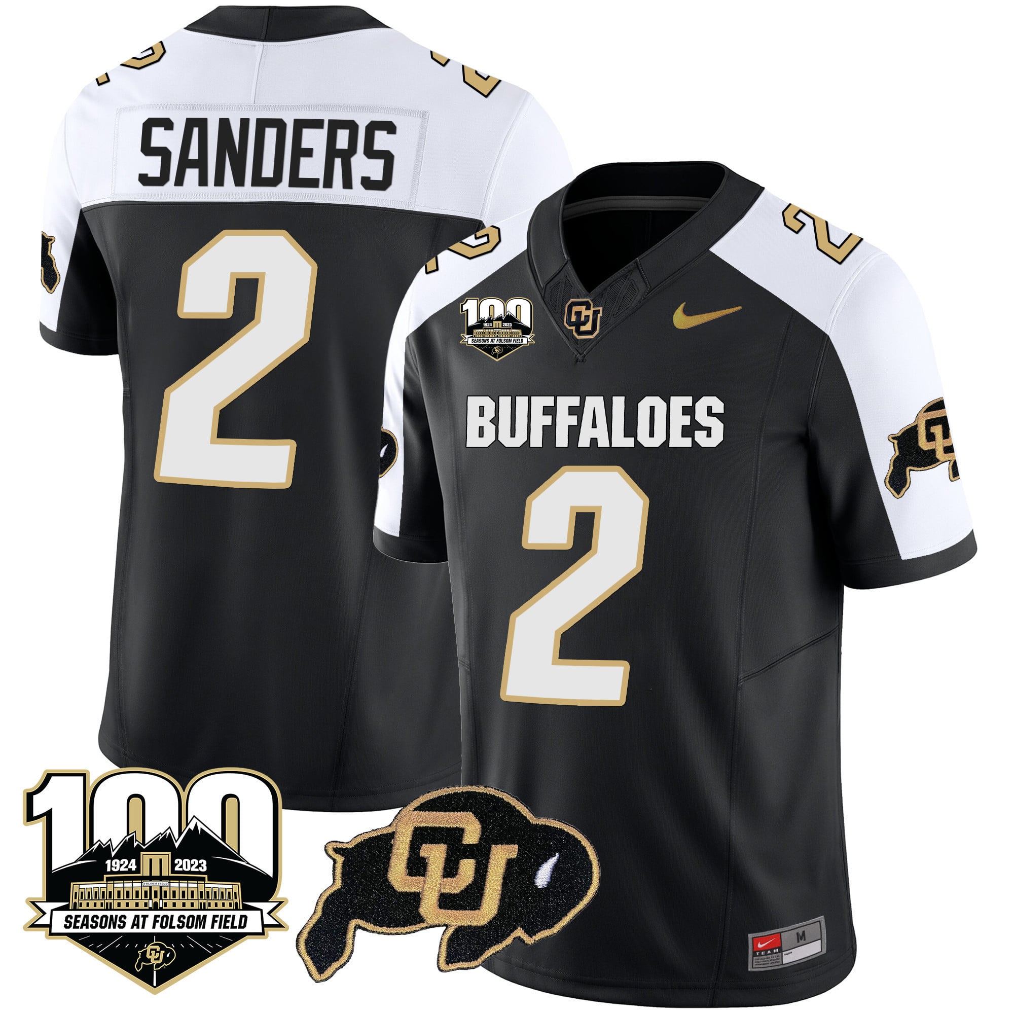 Men’s Colorado Buffaloes 100 Seasons Patch Vapor Limited Jersey – All Stitched
