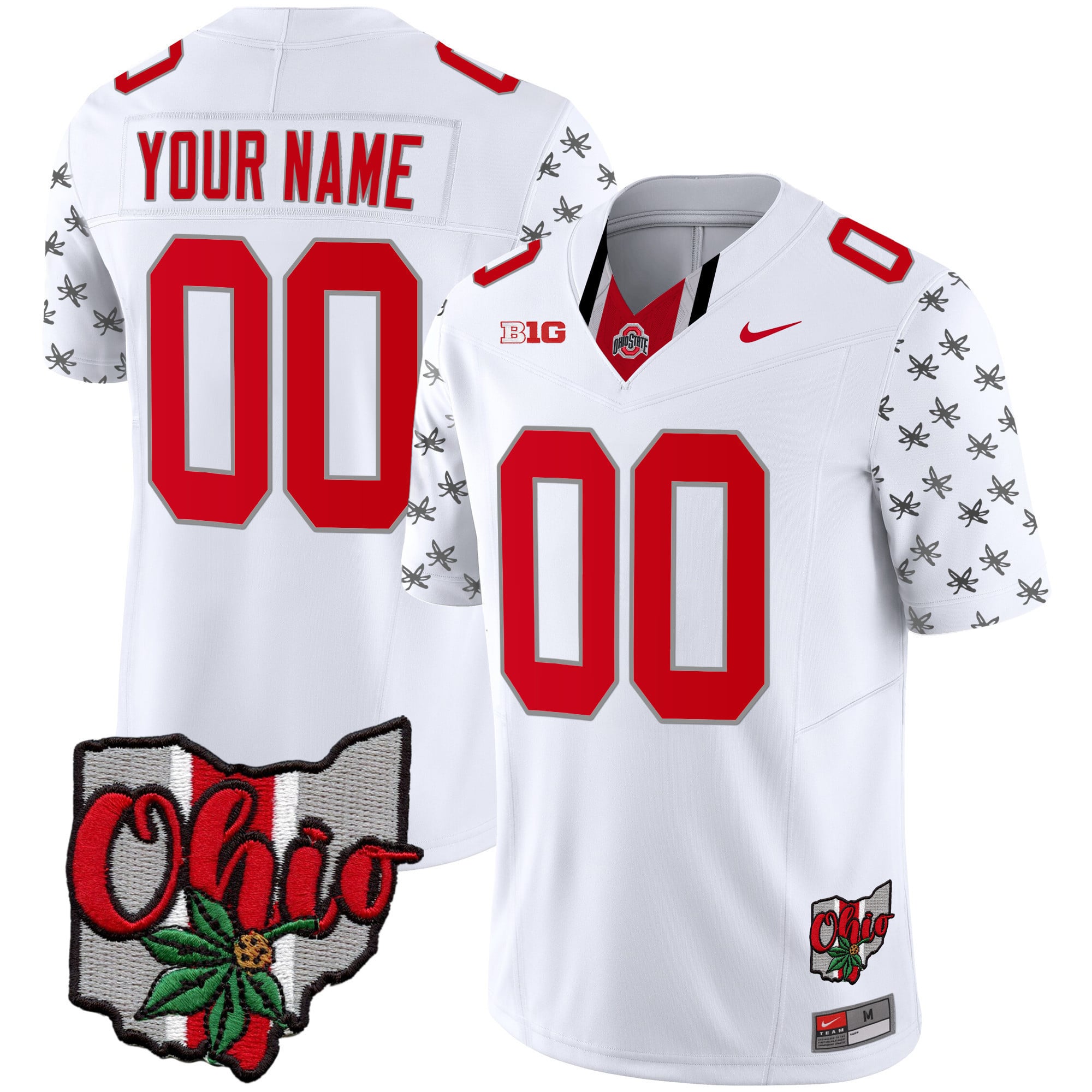 Ohio State Buckeyes 2023 Gray Alternate Custom Jersey V2 – Stitched