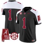 Men’s Alabama Crimson Tide Vapor Limited Jersey V3 – Alabama Map – All Stitched