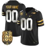 Ohio State Buckeyes Gold Custom Jersey – All Stitched
