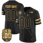 Ohio State Buckeyes Gold Custom Jersey – All Stitched