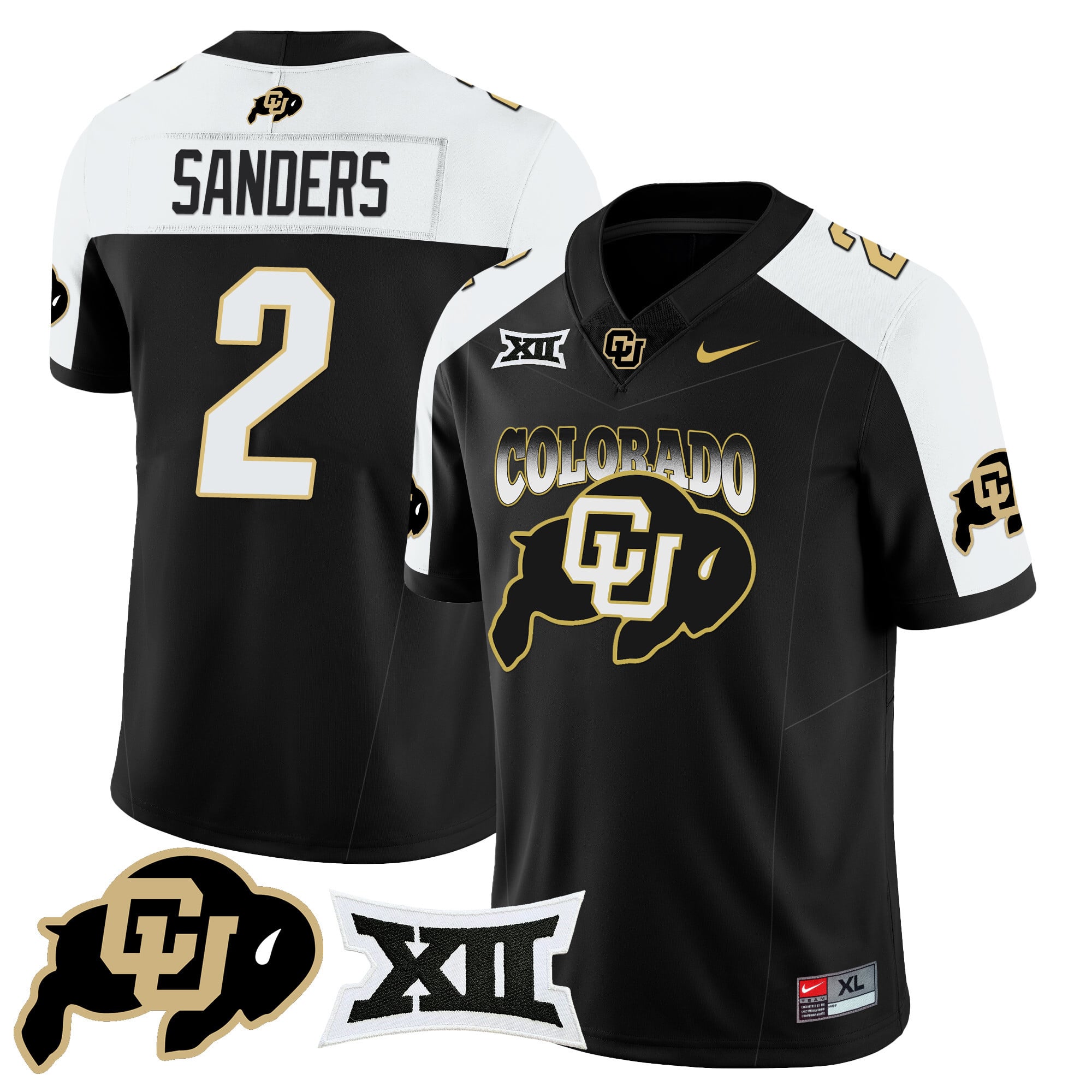 Men’s Colorado Buffaloes 2024 Vapor Limited Jersey N2 – All Stitched