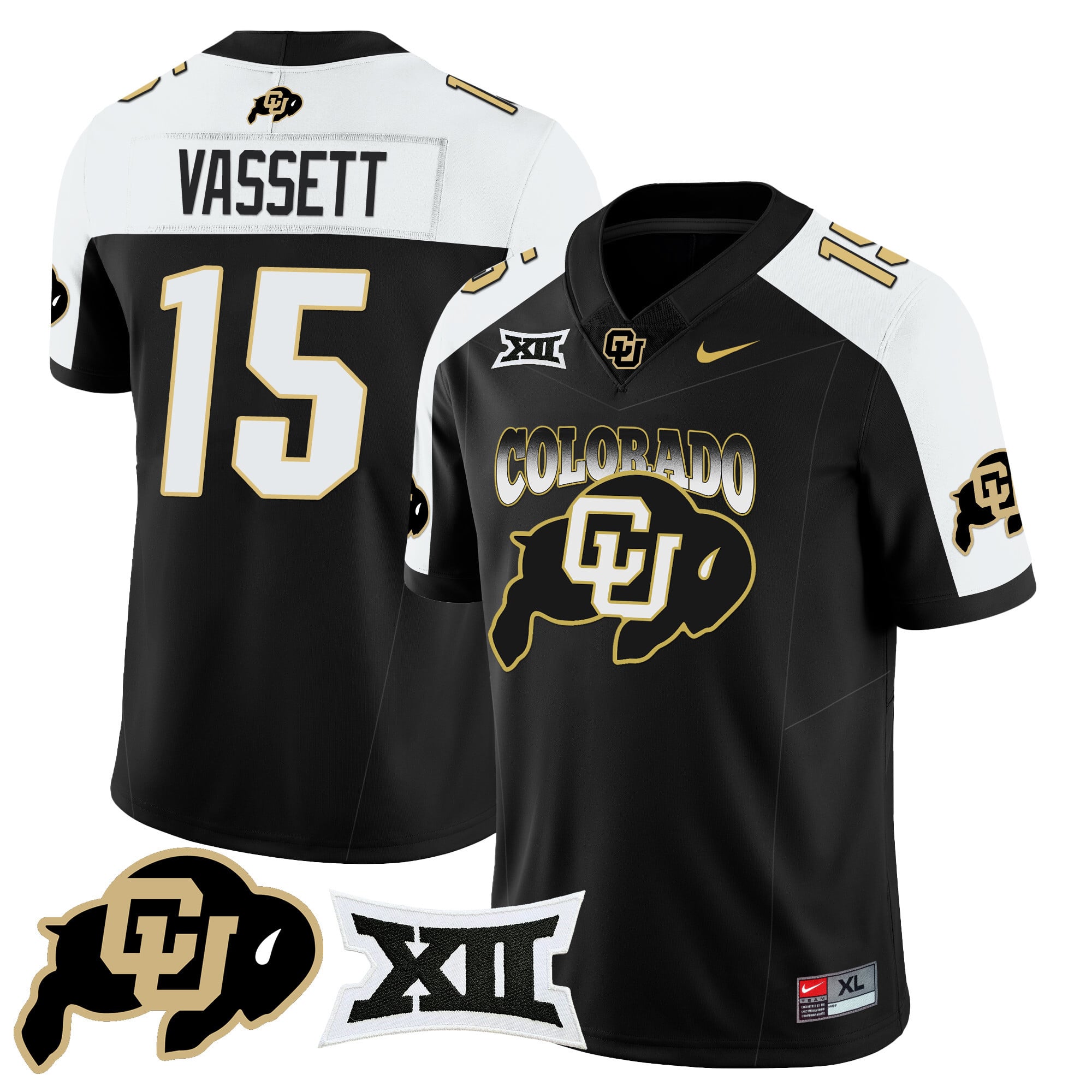 Men’s Colorado Buffaloes 2024 Vapor Limited Jersey N2 – All Stitched