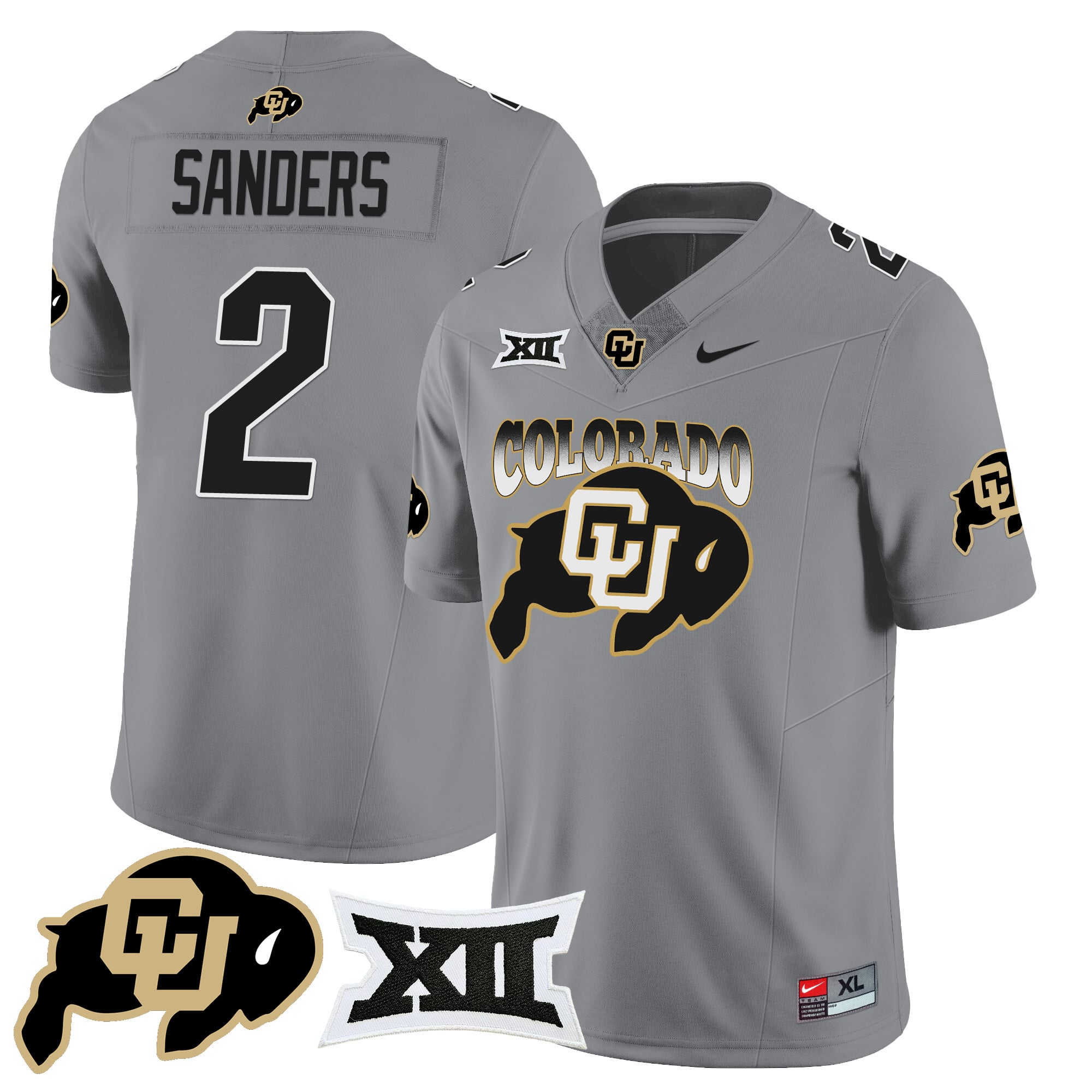Men’s Colorado Buffaloes 2024 Vapor Limited Jersey N2 – All Stitched