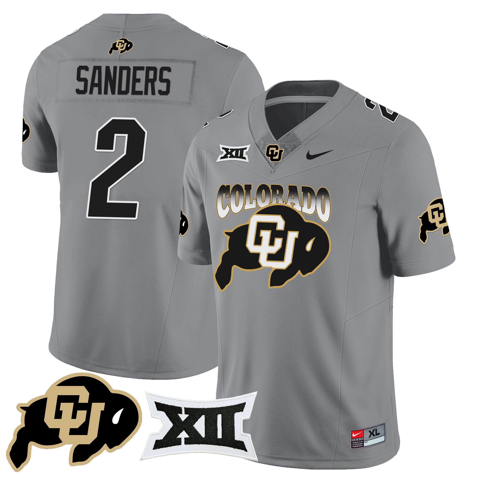 Men’s Colorado Buffaloes 2024 Vapor Limited Jersey N2 – All Stitched