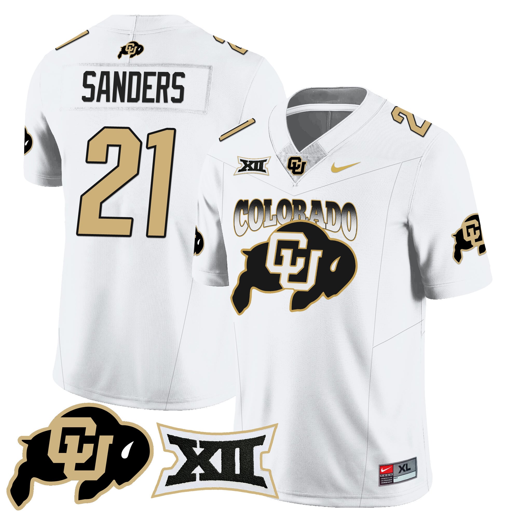 Men’s Colorado Buffaloes 2024 Vapor Limited Jersey N2 – All Stitched
