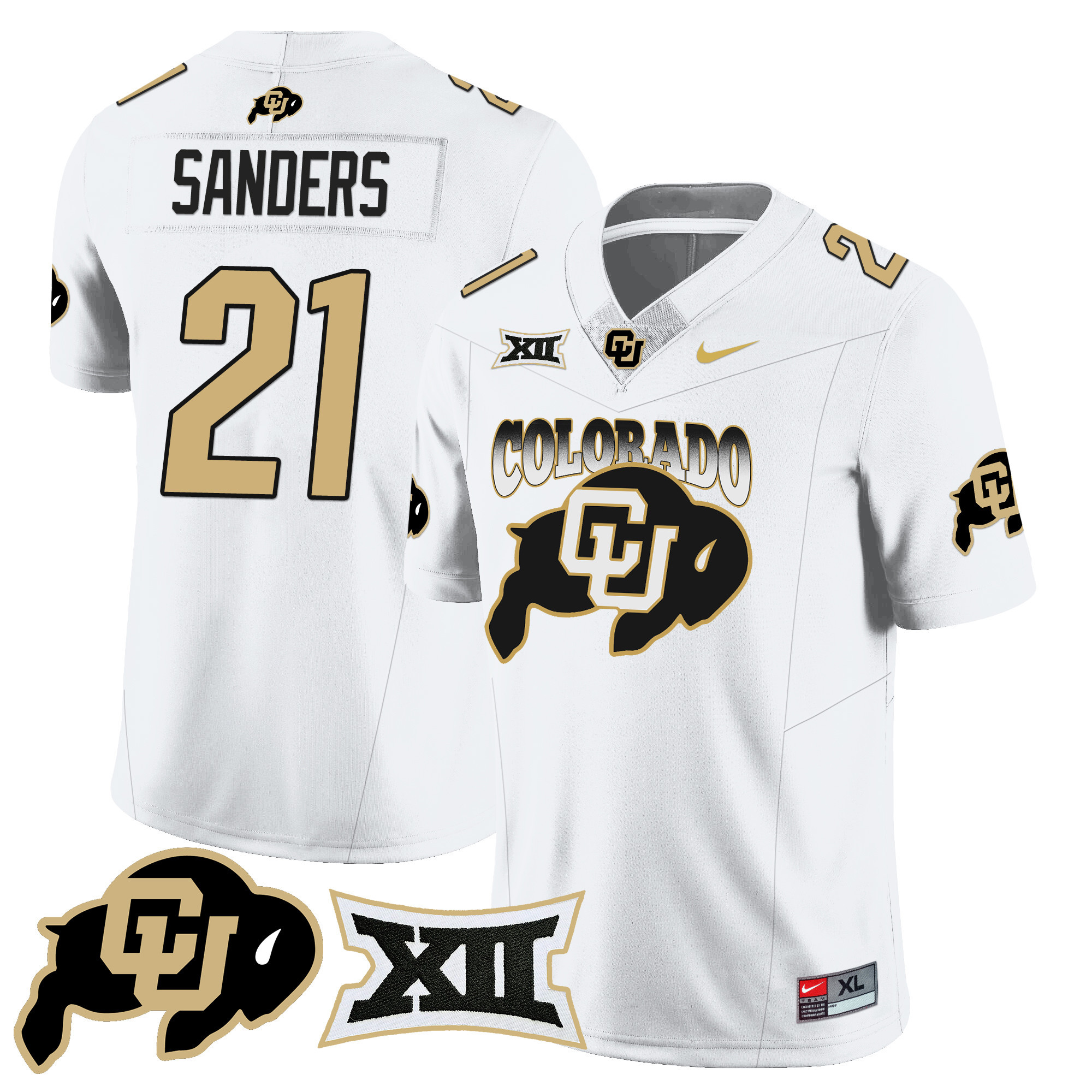 Men’s Colorado Buffaloes 2024 Vapor Limited Jersey N2 – All Stitched
