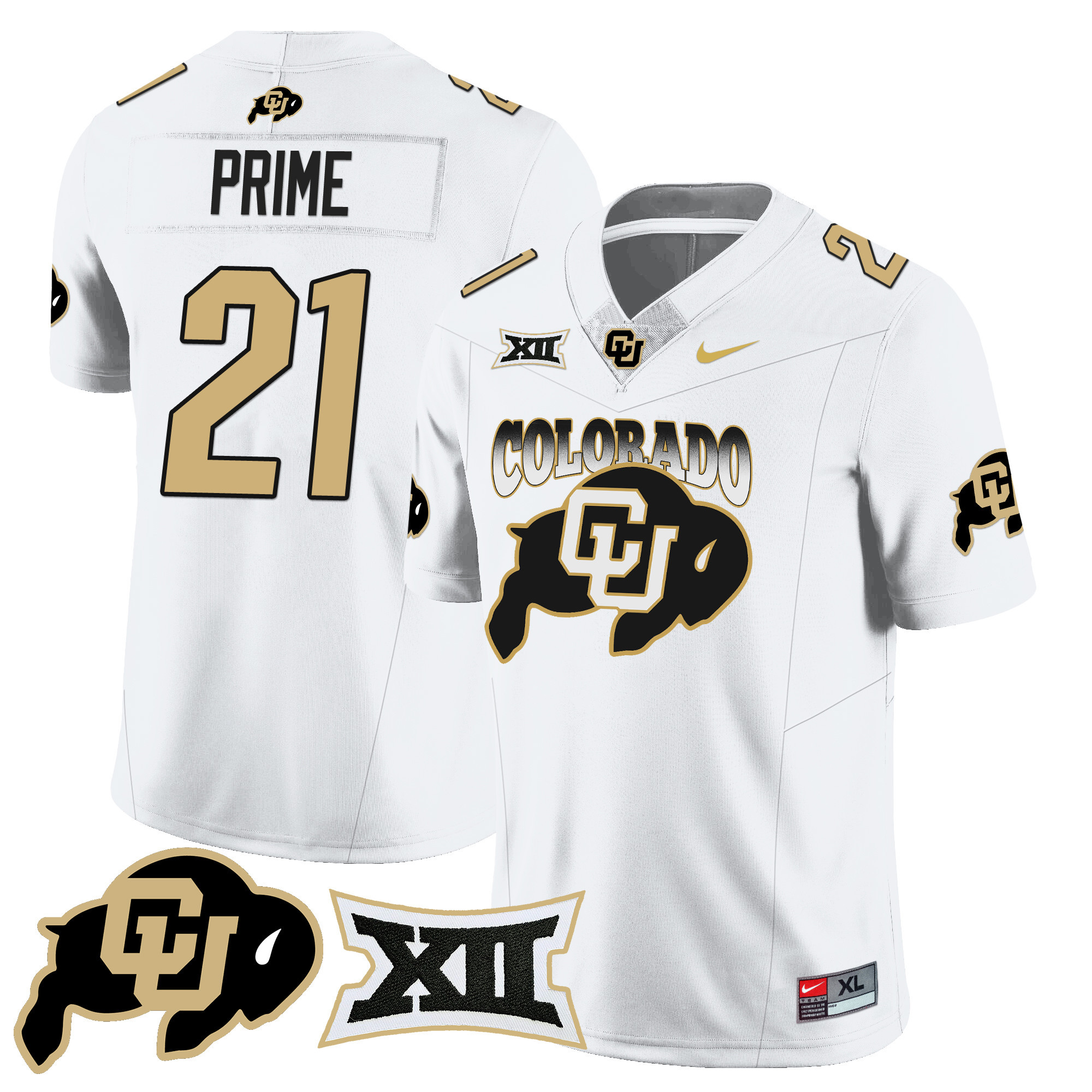 Men’s Colorado Buffaloes 2024 Vapor Limited Jersey N2 – All Stitched