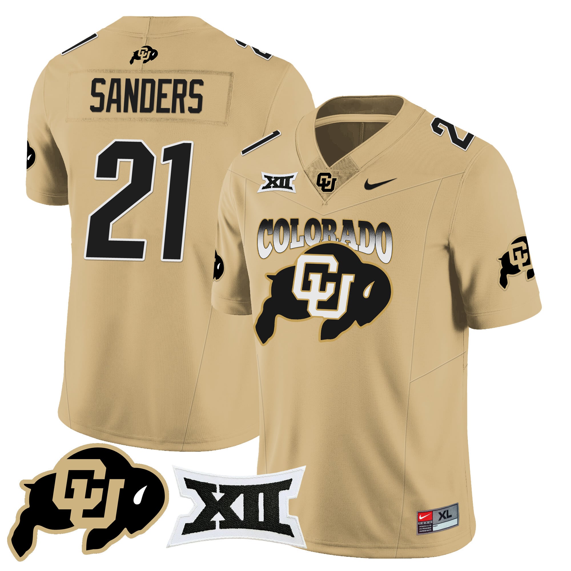 Men’s Colorado Buffaloes 2024 Vapor Limited Jersey N2 – All Stitched