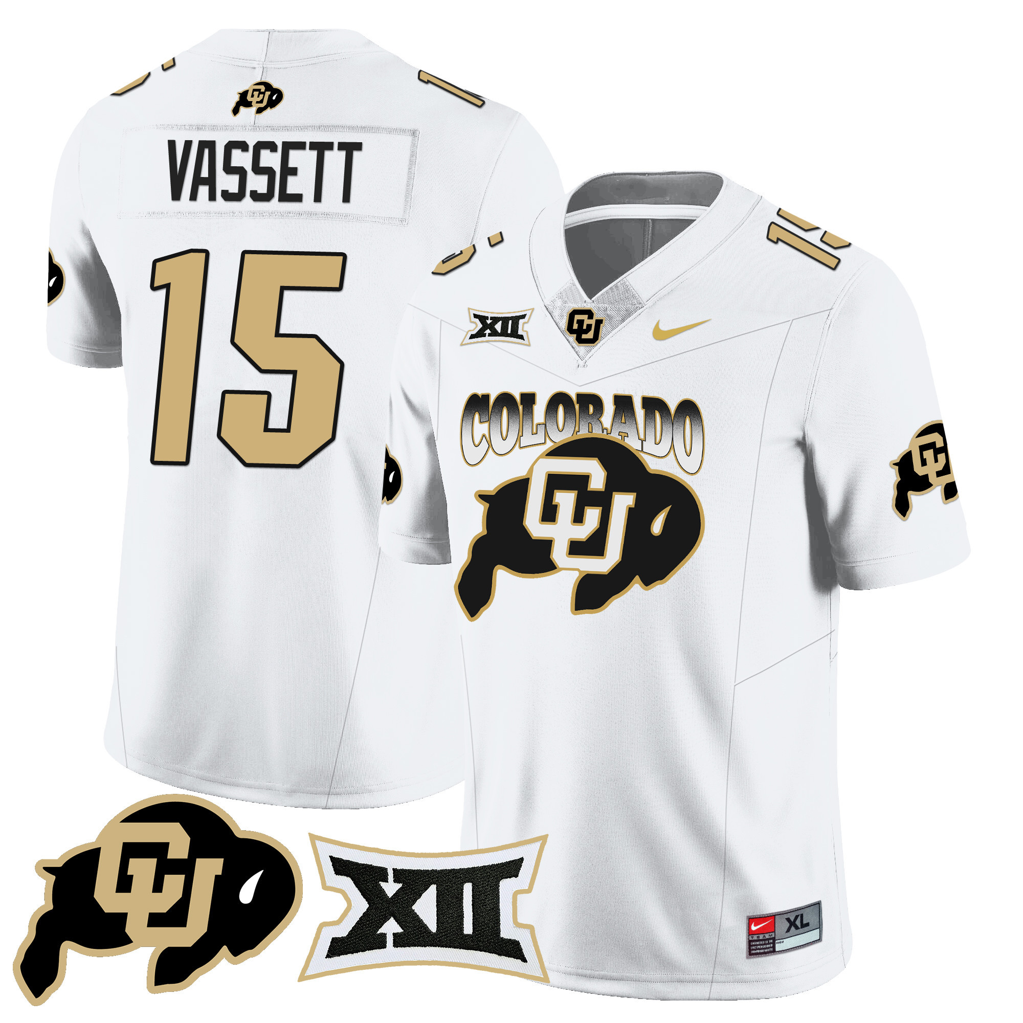 Men’s Colorado Buffaloes 2024 Vapor Limited Jersey N2 – All Stitched
