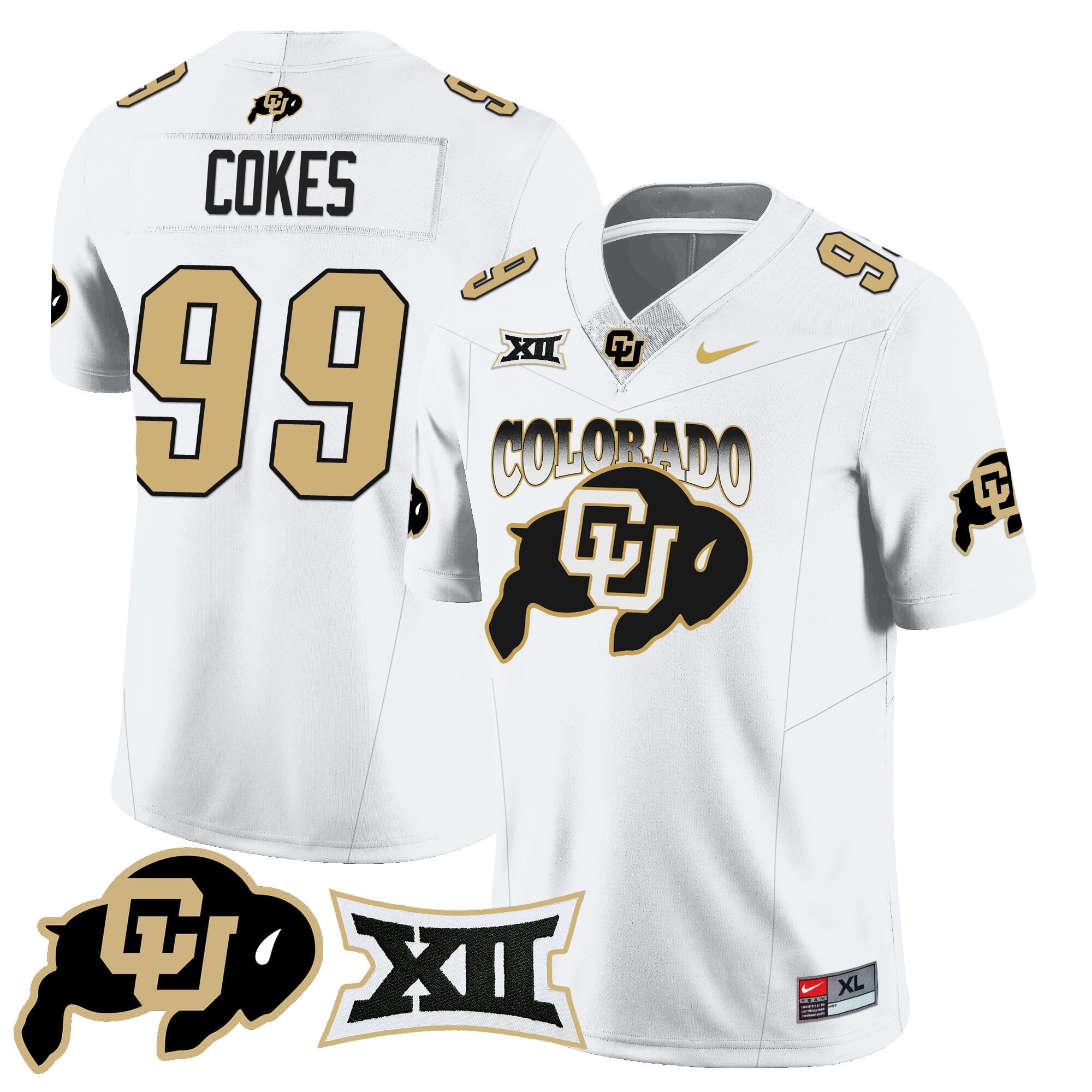 Men’s Colorado Buffaloes 2024 Vapor Limited Jersey N2 – All Stitched