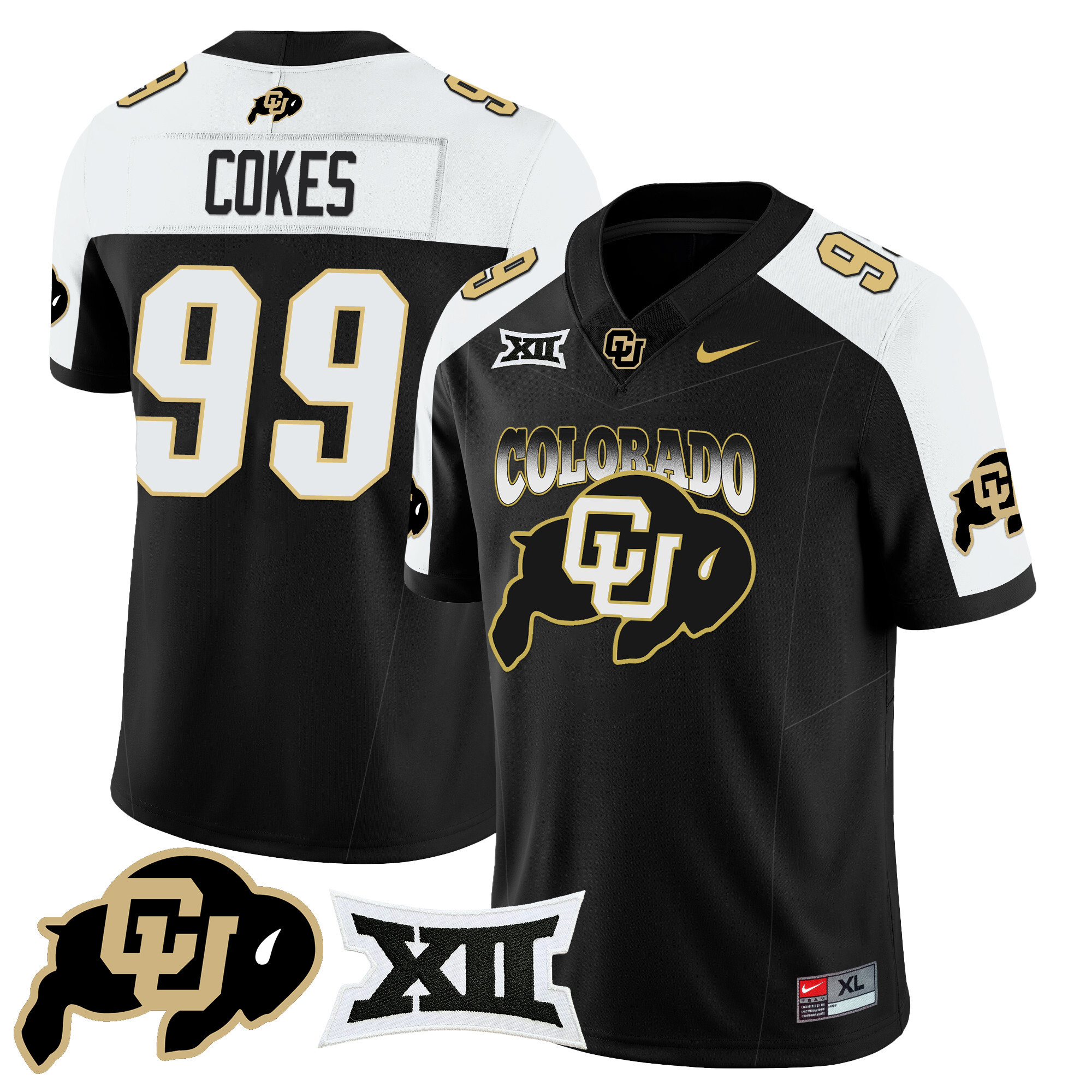 Men’s Colorado Buffaloes 2024 Vapor Limited Jersey N2 – All Stitched