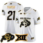 Men’s Colorado Buffaloes 2024 Vapor Limited Gold Jersey N1 – All Stitched
