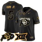 Men’s Colorado Buffaloes 2024 Vapor Limited Gold Jersey N1 – All Stitched