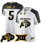 Men’s Colorado Buffaloes 2024 Vapor Limited Gold Jersey N1 – All Stitched