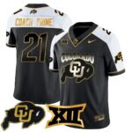 Men’s Colorado Buffaloes 2024 Vapor Limited Gold Jersey N1 – All Stitched