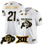 Men’s Colorado Buffaloes 2024 Vapor Limited Gold Jersey N1 – All Stitched