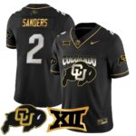 Men’s Colorado Buffaloes 2024 Vapor Limited Gold Jersey N1 – All Stitched