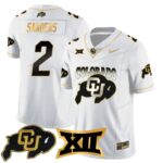Men’s Colorado Buffaloes 2024 Vapor Limited Gold Jersey N1 – All Stitched