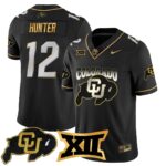 Men’s Colorado Buffaloes 2024 Vapor Limited Gold Jersey N1 – All Stitched
