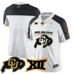 Men’s Colorado Buffaloes 2024 Vapor Limited Gold Jersey N1 – All Stitched