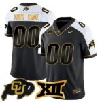 Custom Colorado Buffaloes 2024 Vapor Limited Gold Jersey – All Stitched