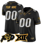 Custom Colorado Buffaloes 2024 Vapor Limited Gold Jersey – All Stitched