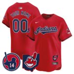 Cleveland Indians Larry Doby Patch Vapor Premier Limited Custom Jersey – All Stitched