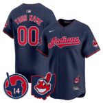 Cleveland Indians Larry Doby Patch Vapor Premier Limited Custom Jersey – All Stitched