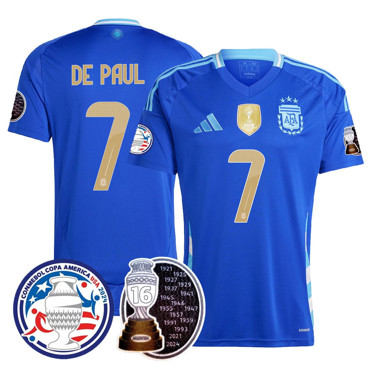 Men’s Argentina 2024 Copa America Champion Limited Jersey