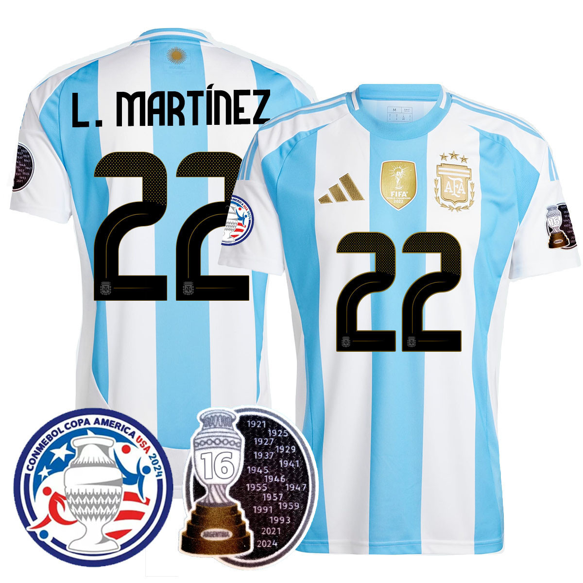 Men’s Argentina 2024 Copa America Champion Limited Jersey