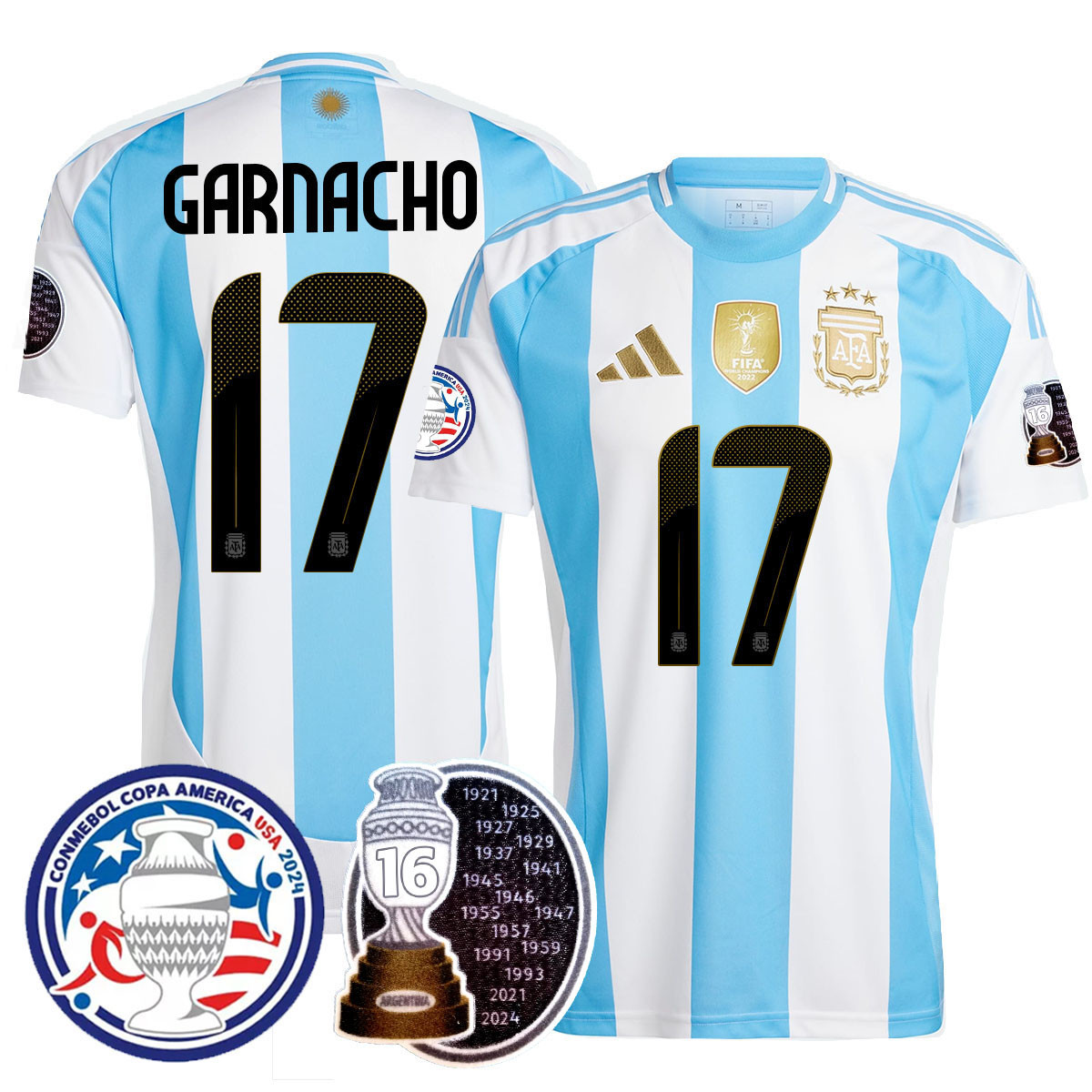 Men’s Argentina 2024 Copa America Champion Limited Jersey