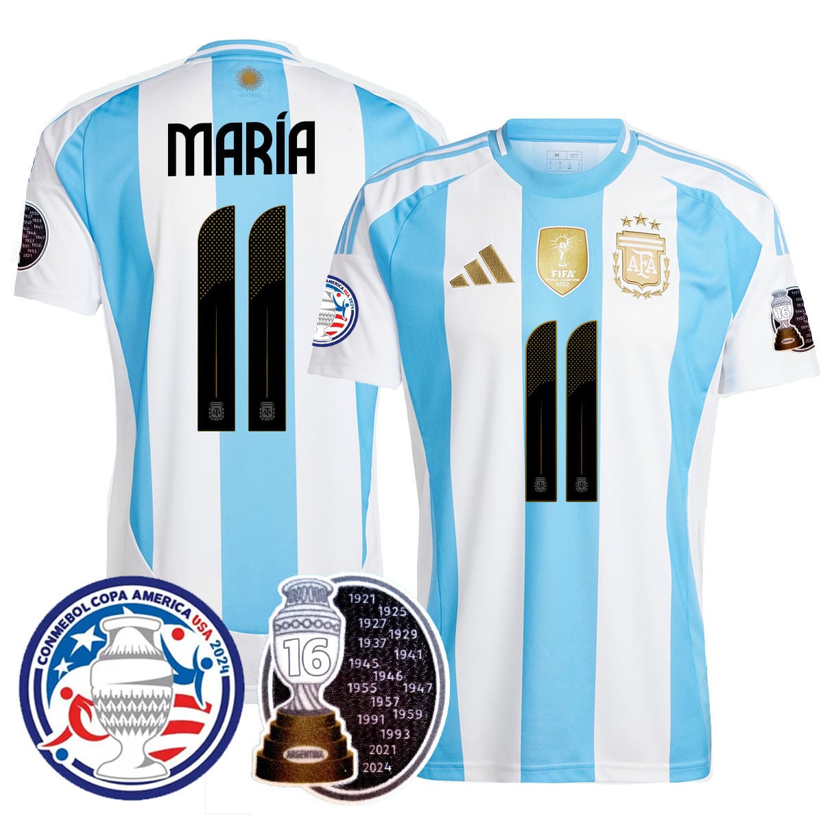 Men’s Argentina 2024 Copa America Champion Limited Jersey