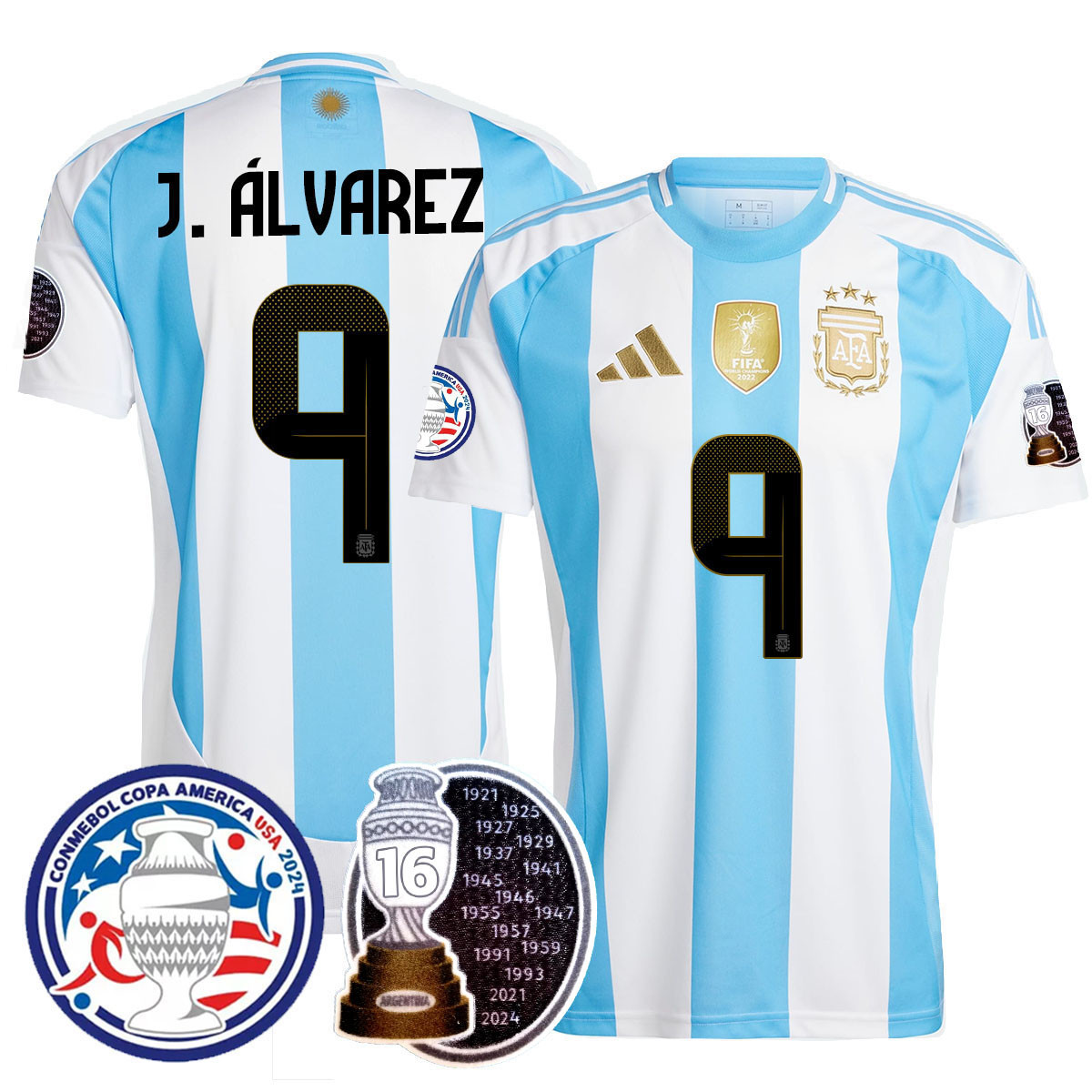 Men’s Argentina 2024 Copa America Champion Limited Jersey