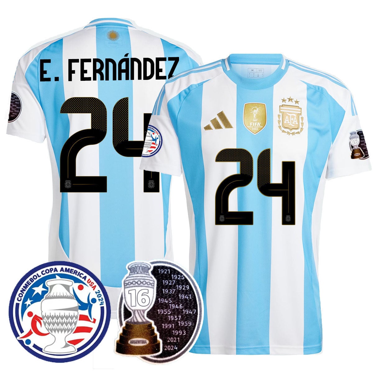 Men’s Argentina 2024 Copa America Champion Limited Jersey