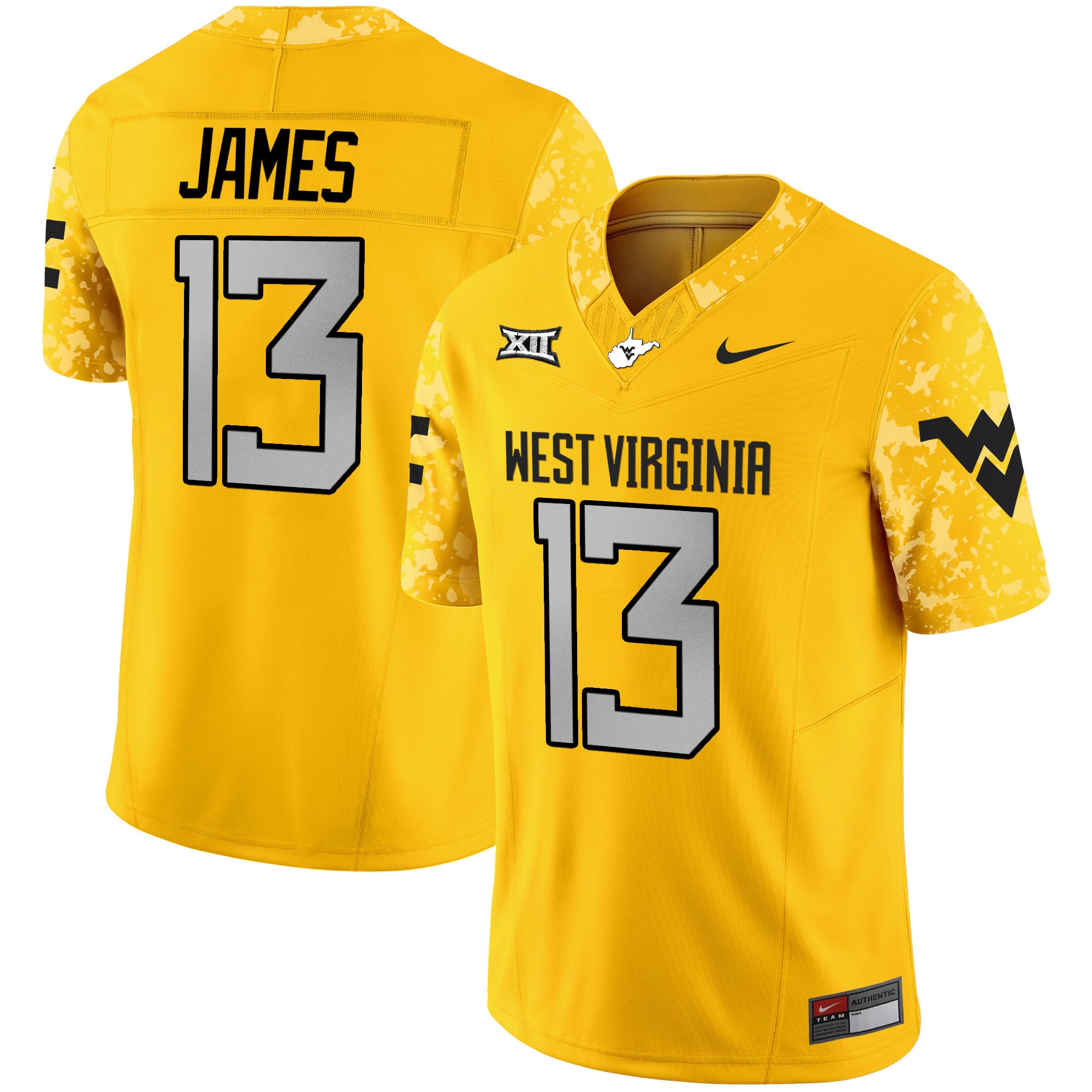 Women’s West Virginia Mountaineers 2024 Vapor Limited Jersey V2 – All Stitched