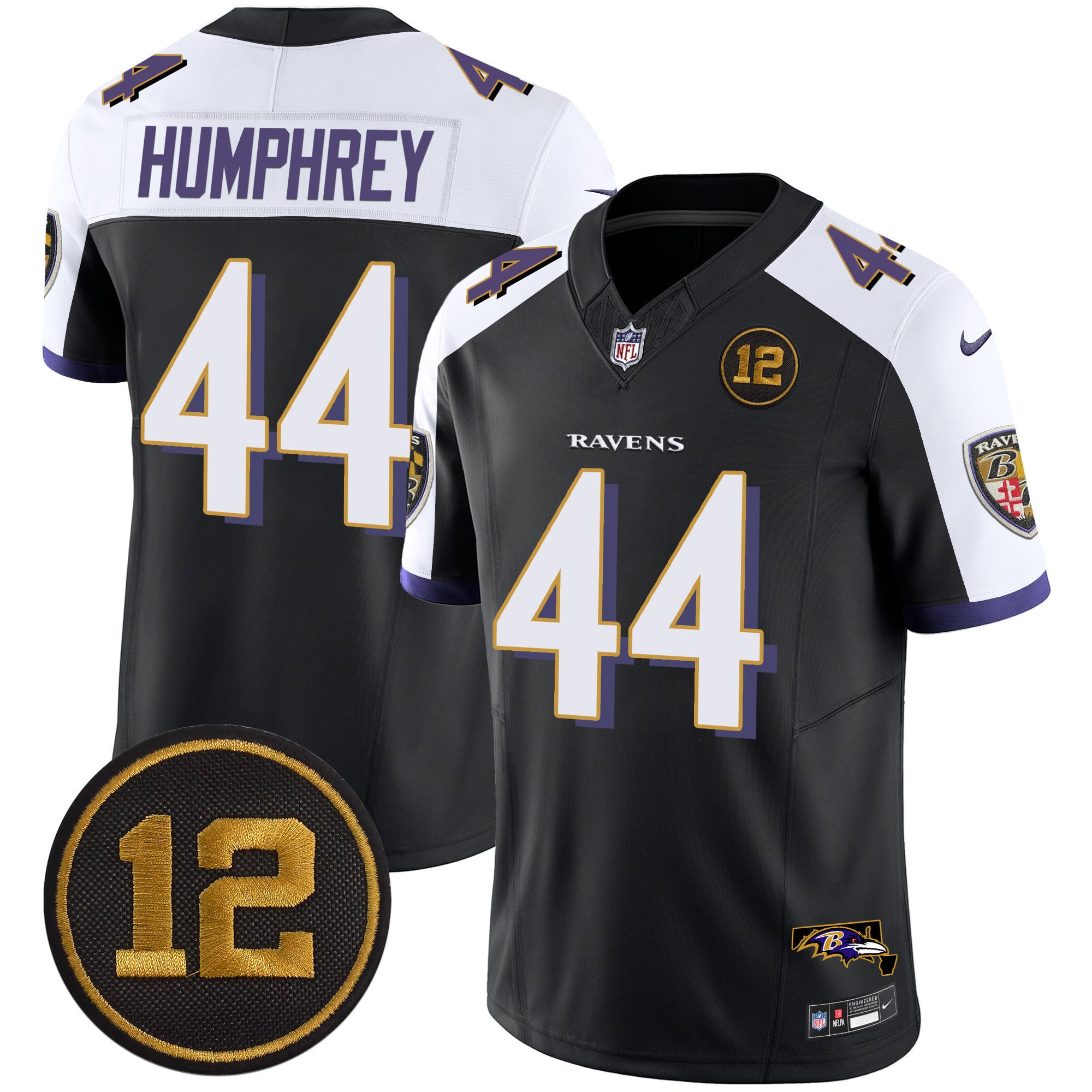 Men’s Ravens Jacoby Jones Patch Vapor Limited Jersey – All Stitched